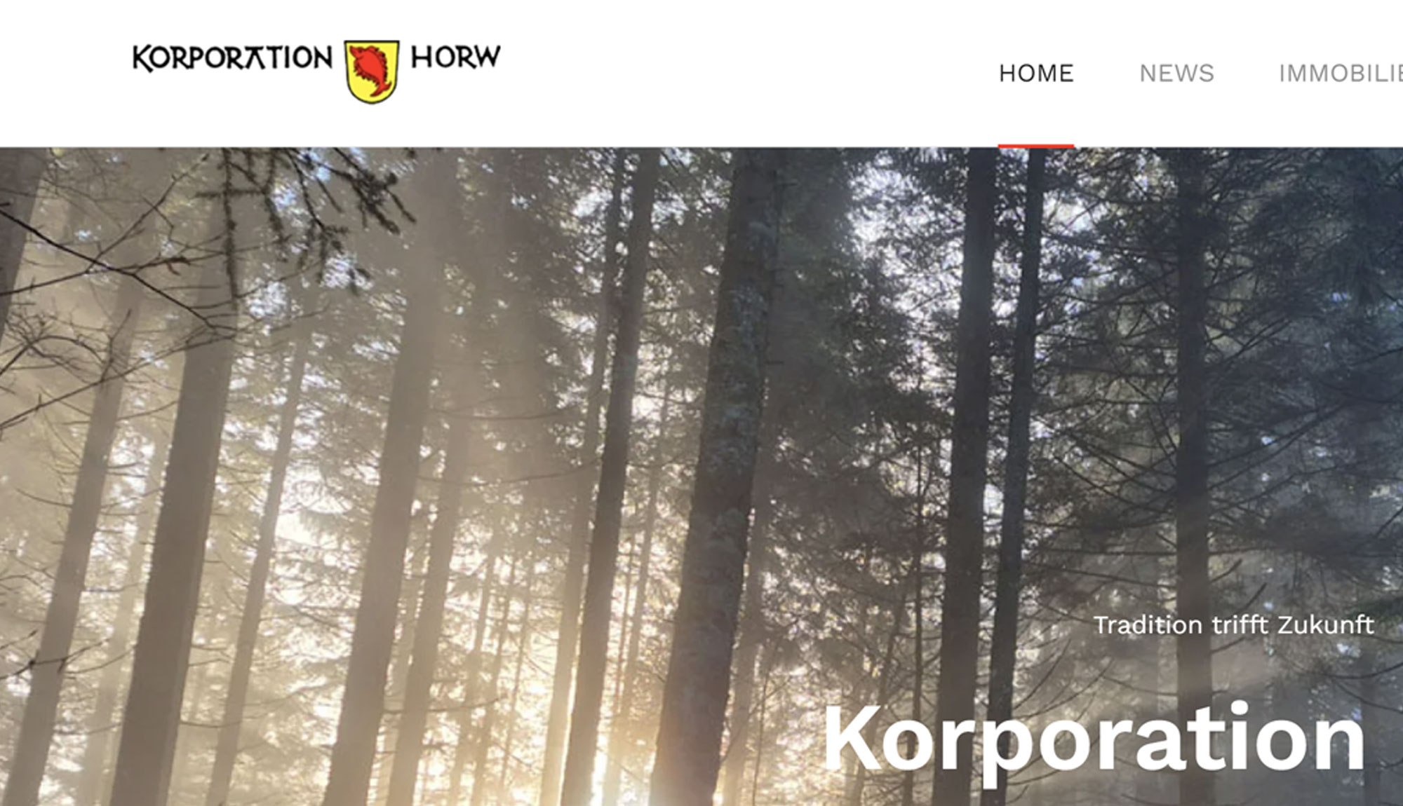 Erfolgreiches Redesign der Website korporation-horw.ch