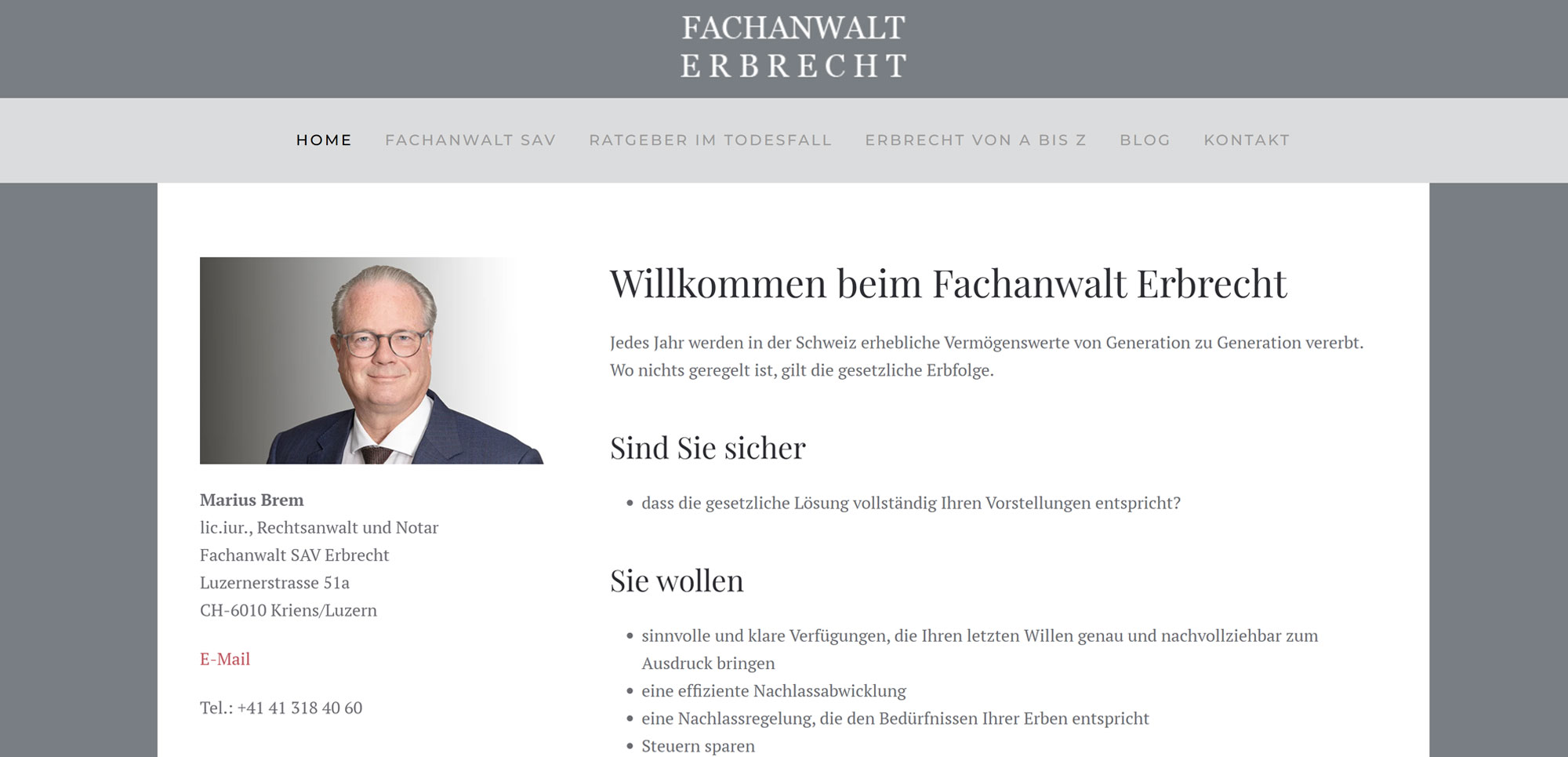 Fachanwalt Erbrecht