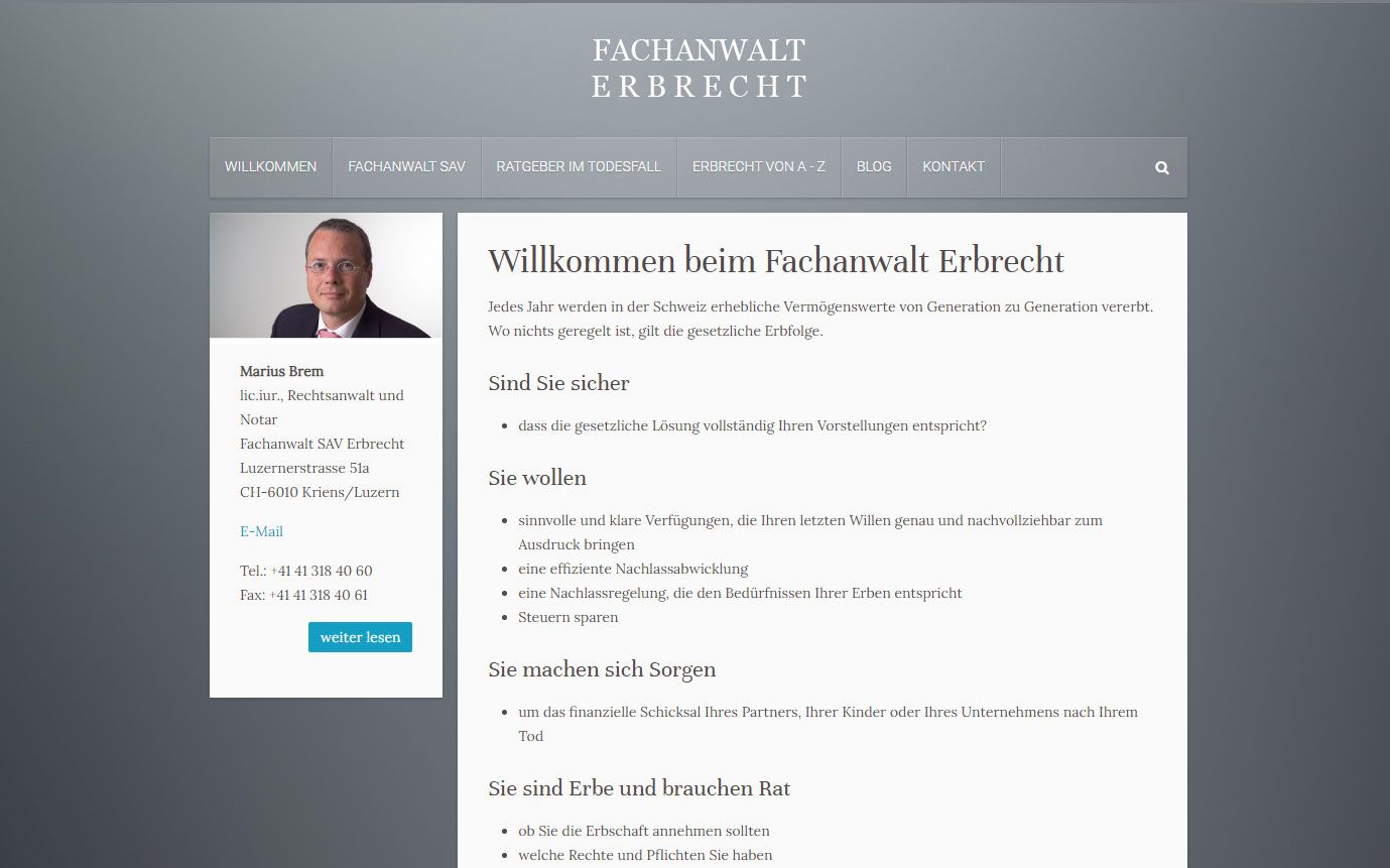 Fachanwalt Erbrecht